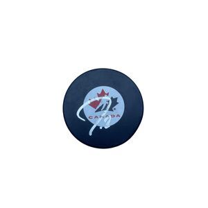 Jordan Eberle Autographed Team Canada Logo Puck – JSA Certified